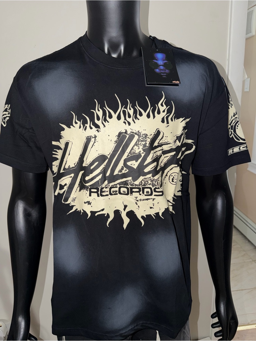 Hellstar Records Black Graphic Short Sleeve Tee